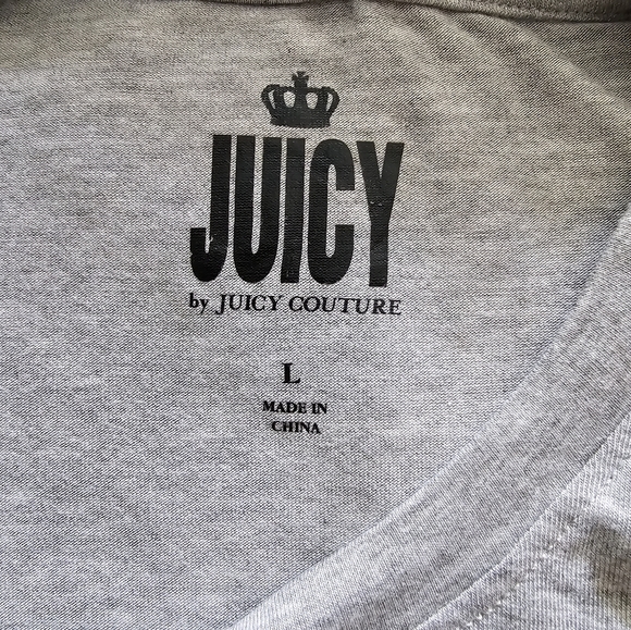 𝐑𝐞𝐭𝐚𝐢𝐥 $𝟒𝟓 Juicy By Juicy Couture Crew Neck Long Sleeve Top Large New - Picture 9 of 10